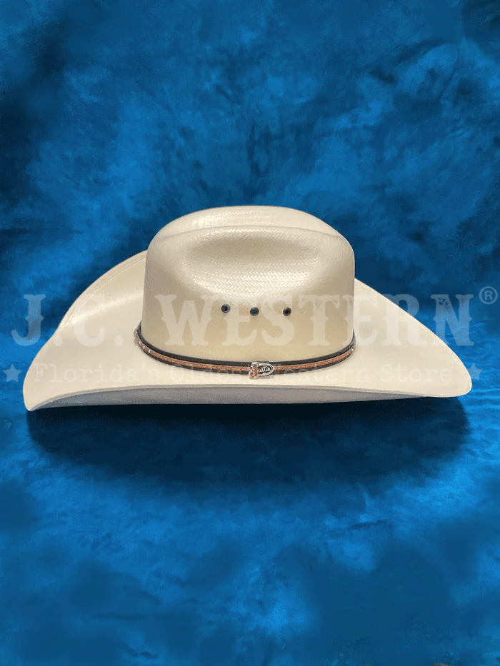 Justin JS1330BELT4404 20X Belton Toyo Straw Western Hat in Ivory - Perfect for Country Music Festivals, Rodeos & Summer Outdoor Adventures