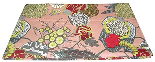 YUVANCRAFTS 10 Yard Fruit Print Beige Cotton Fabric for Running Clothes, Sportswear & Activewear - Perfect for DIY Running Shorts, Yoga Pants & Athletic Apparel