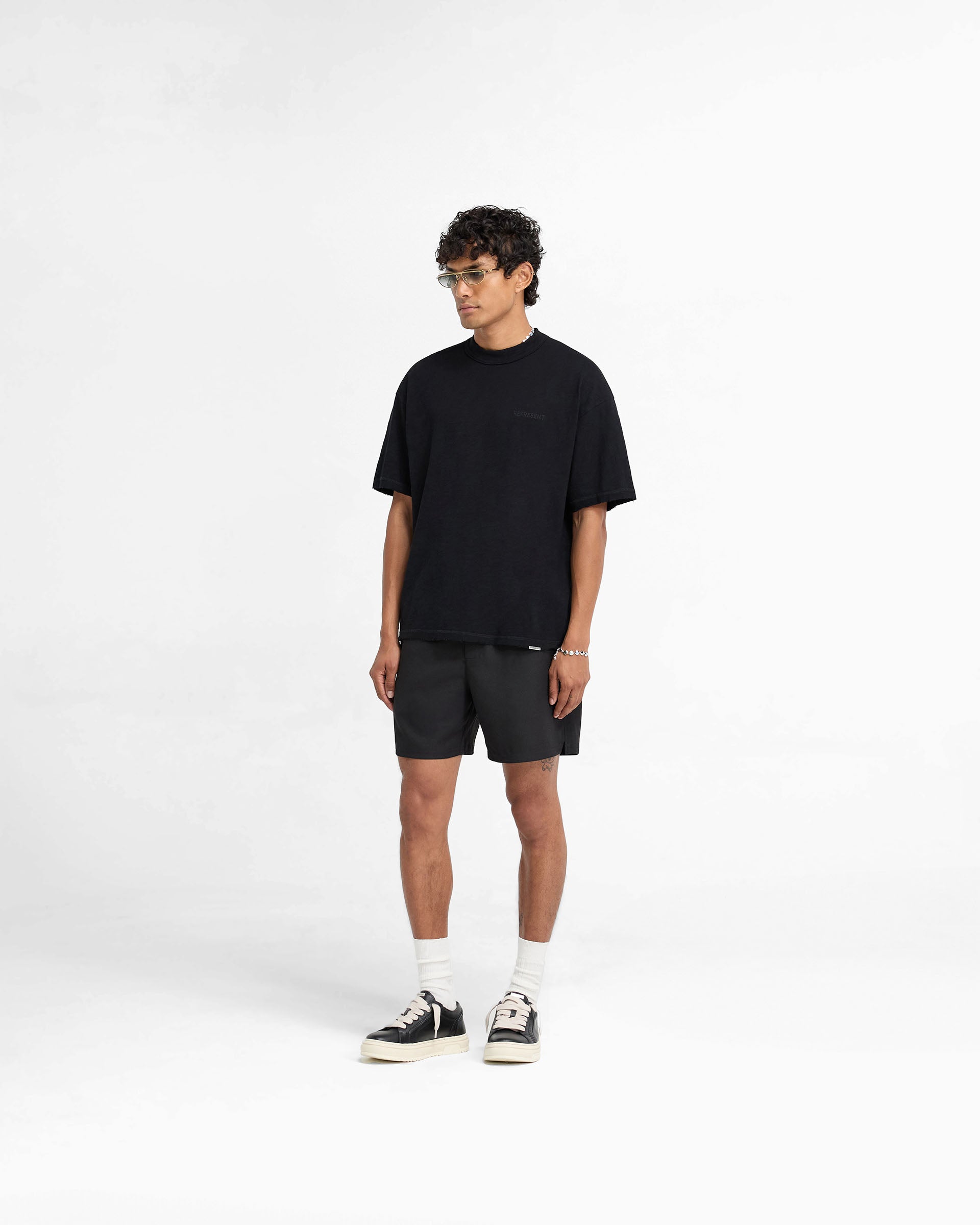 Premium Slub Cotton T-Shirt for Men - Jet Black | Soft & Comfortable Casual Tee for Everyday Wear, Gym, and Outings