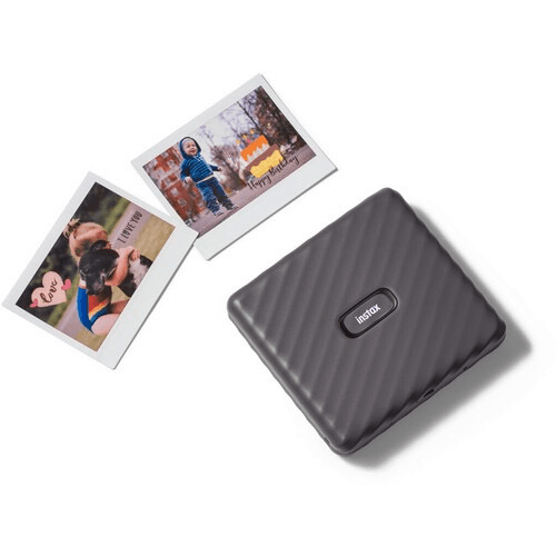 FUJIFILM INSTAX Link Wide Smartphone Printer - Print Photos Instantly from Phone, Wireless Bluetooth, Mocha Gray - Perfect for Travel, Parties & Scrapbooking