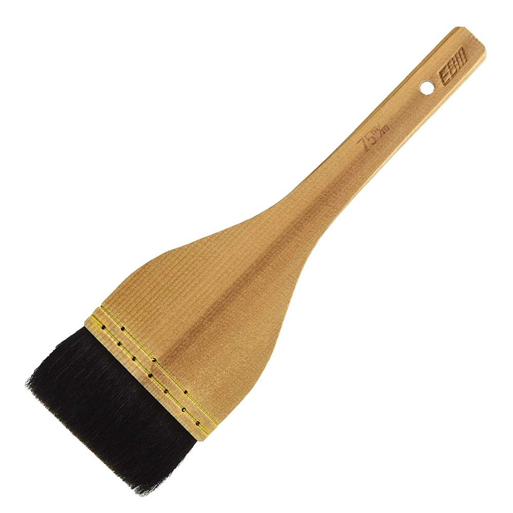Premium EBM Black Goat Hair Cooking Brush - Natural Bristle Pastry Brush for Baking, Basting & Glazing - Ideal for Grilling, Roasting, and Cake Decorating