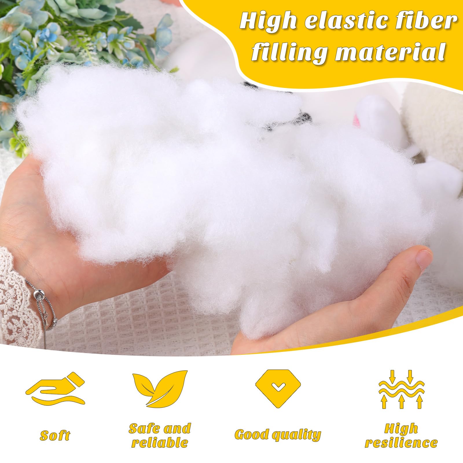 Polyester Fiberfill Stuffing 700g for Pillows & Stuffed Animals - DIY Craft & Home Decor