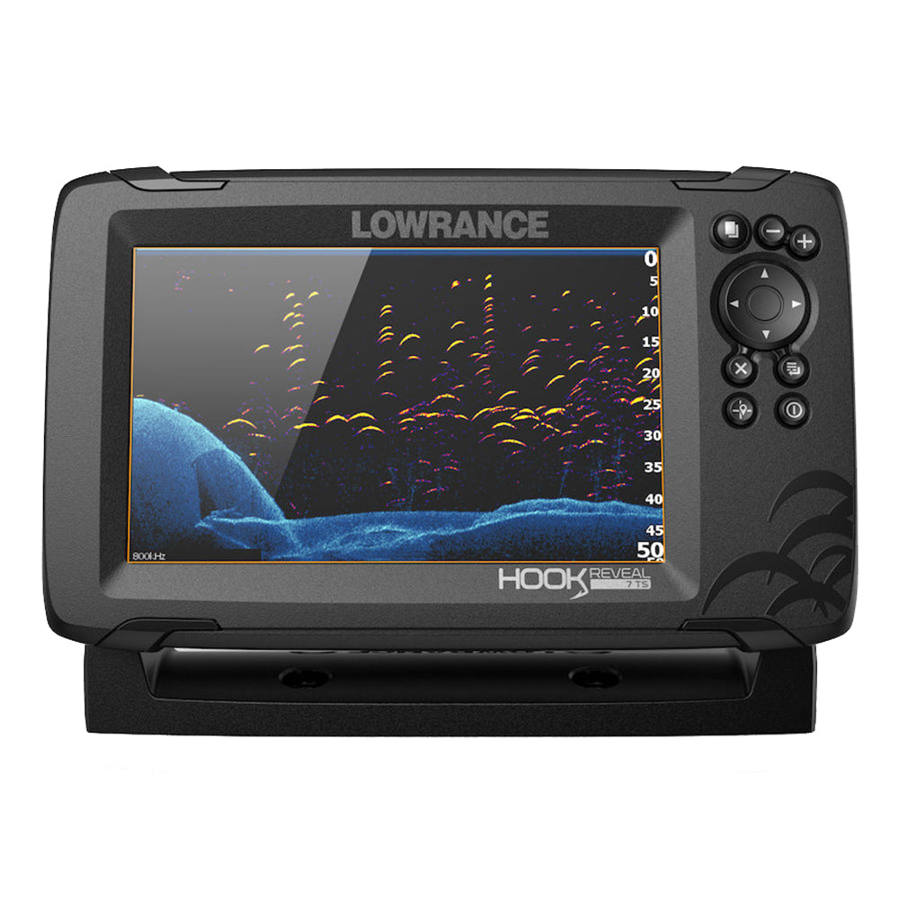 Lowrance HOOK Reveal 7 Fish Finder with GPS Chartplotter - TripleShot Transom Mount Transducer & US Inland Maps - Perfect for Freshwater & Saltwater Fishing, Boat Navigation