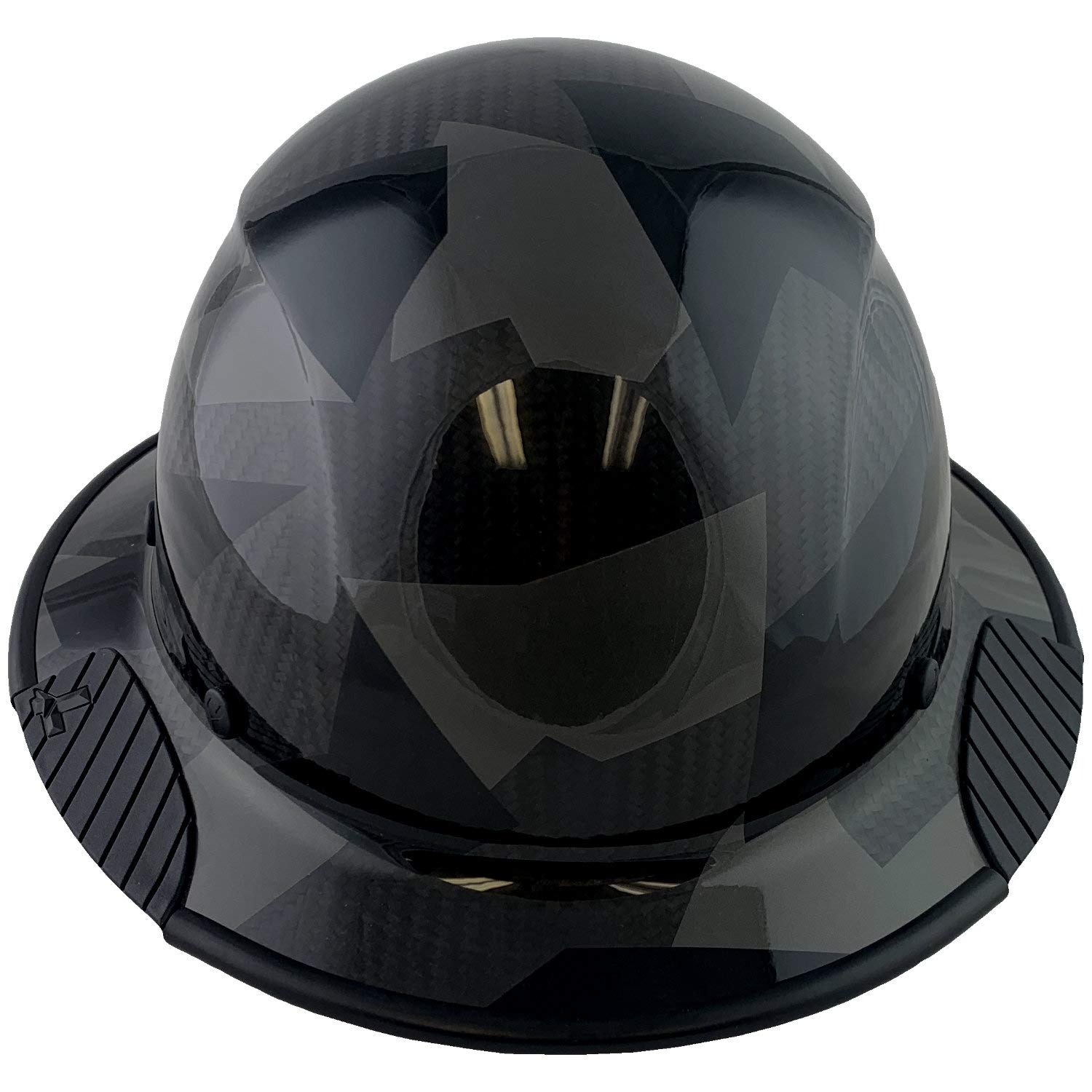 Texas America Safety Company Carbon Fiber Hard Hat - Full Brim ANSI Certified for Construction & Industrial Use - Lightweight Durable Safety Helmet with Carrying Tote for Work Sites & Outdoor Projects