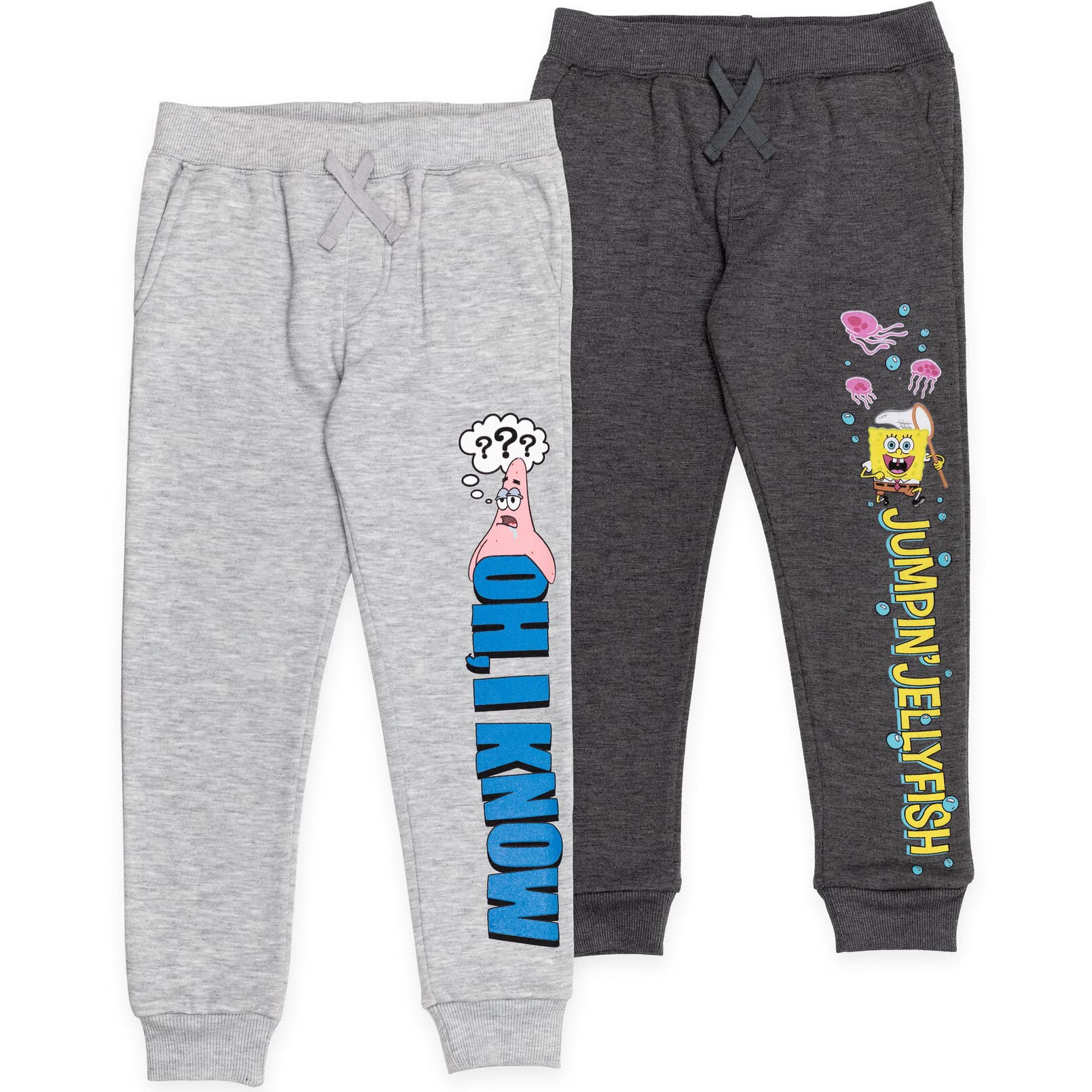 SpongeBob SquarePants Patrick Star Fleece Jogger Pants 2-Pack - Soft Cartoon Character Lounge Pants for Kids & Adults, Perfect for Sleepwear, Cosplay & Casual Wear