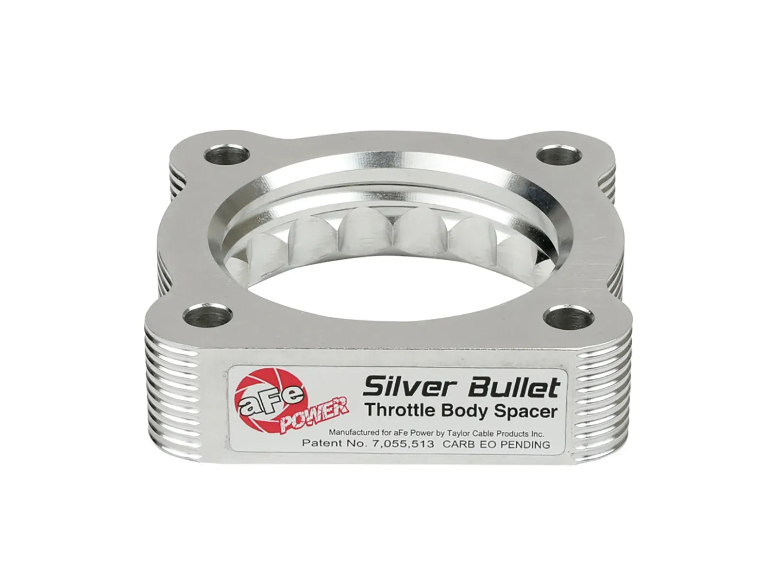 AFE Silver Bullet Throttle Body Spacer for 2008-2012 Ram 1500 4.7L V8 - Improves Airflow & Performance for Off-Road & Towing