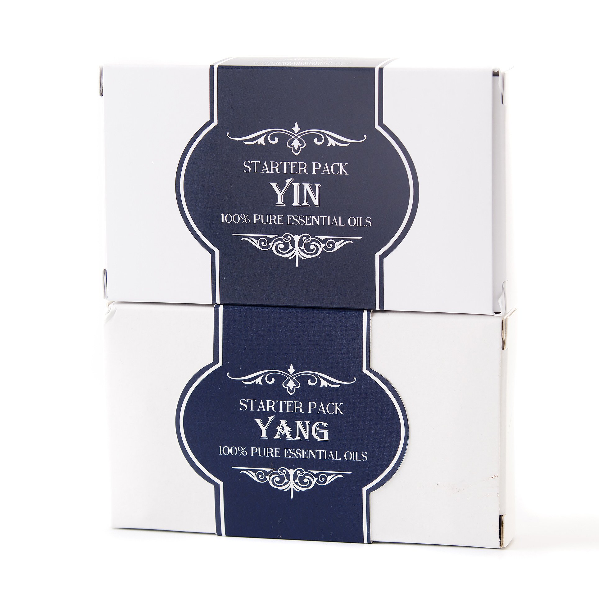 Mystic Moments Yin Yang Essential Oil Gift Set - Eucalyptus, Lavender, Frankincense & More (Twin Pack) | Aromatherapy Starter Kit for Relaxation, Meditation & Home Spa