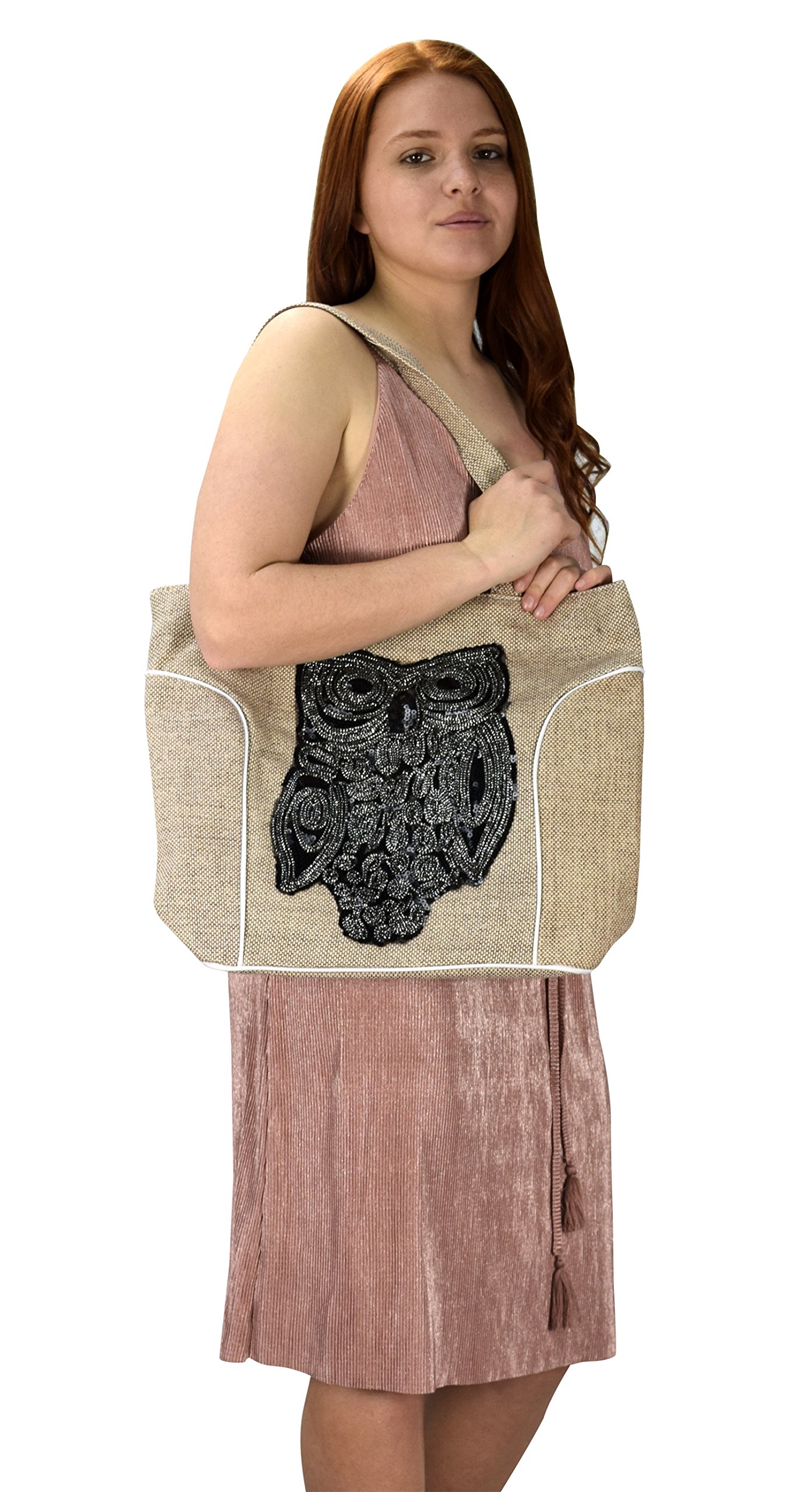 Stylish Women's Large Travel Tote Bag - Designer Printed Shoulder Purse for Work, Gym & Weekend Getaways