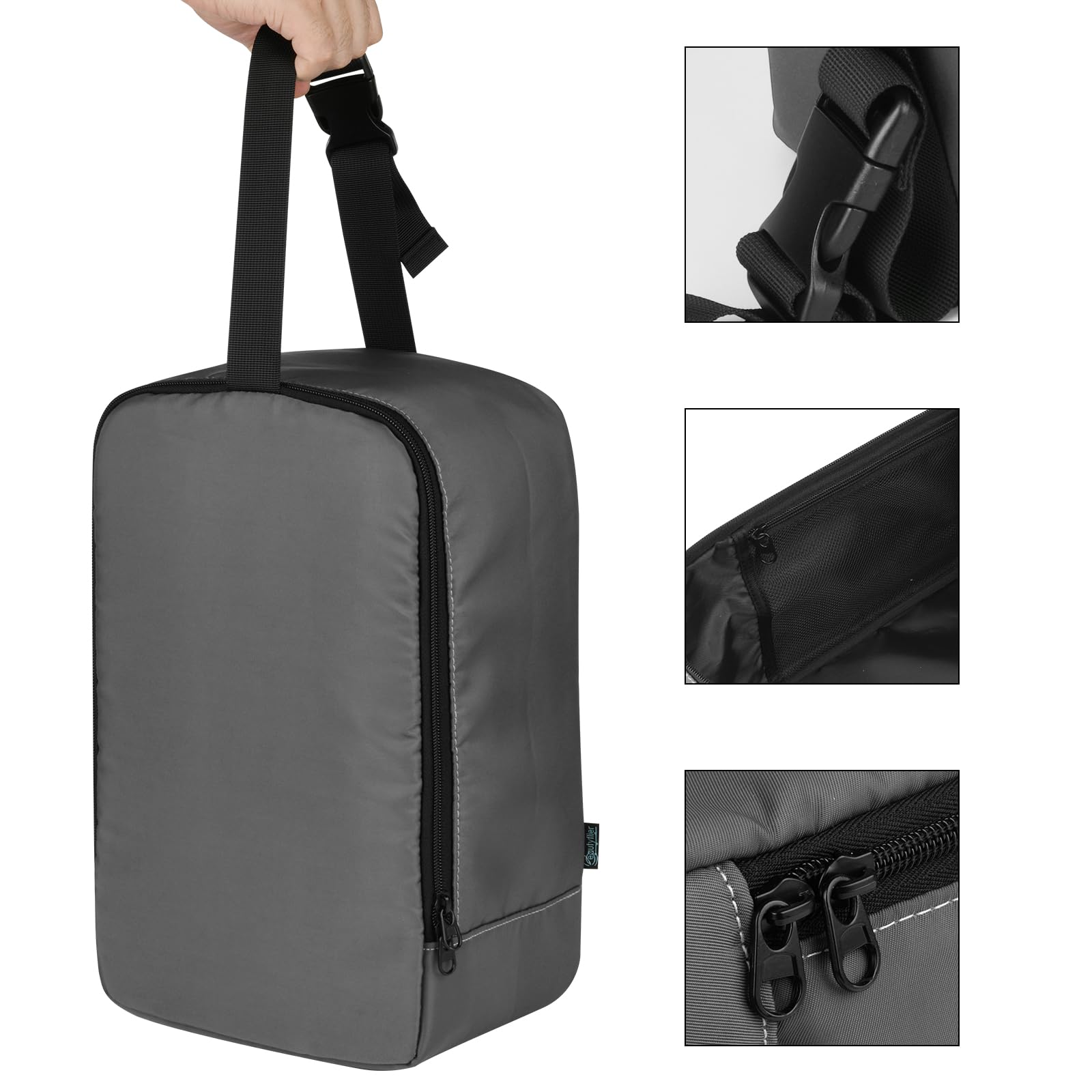 **Beautyflier Portable Steamer Storage Bag for Conair Clothes Steamer – Travel-Friendly Handheld Steamer Holder with Hanging Buckle Strap – Compact Iron Case Organizer (Grey) – Perfect for Travel, Home & Office Use**