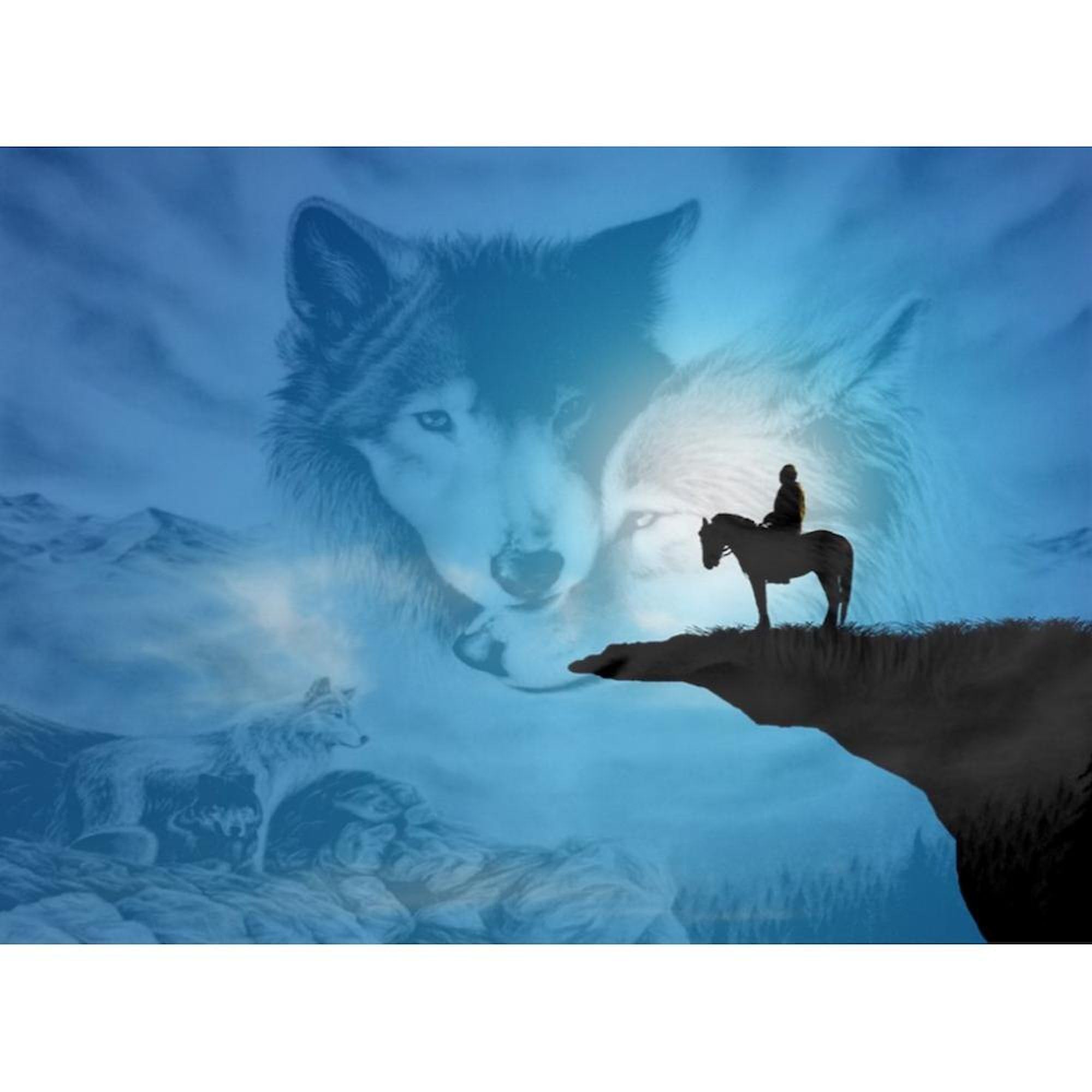 Spirit Of The Wolf 11 oz Ceramic Coffee Mug | 325 ml White Coffee Cup for Tea & Hot Drinks | Perfect for Office, Home & Camping Gifts