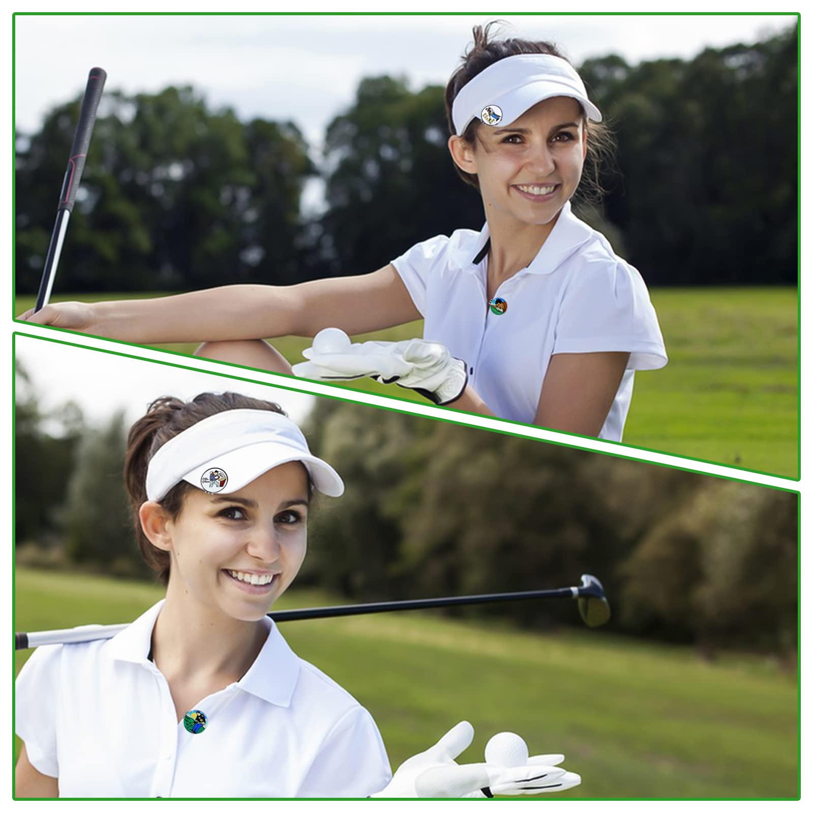 Magnetic Golf Ball Marker & Hat Clip - Funny & Unique Golf Accessories for Men & Women | Perfect Golf Gifts for Players, Tournaments & Casual Games