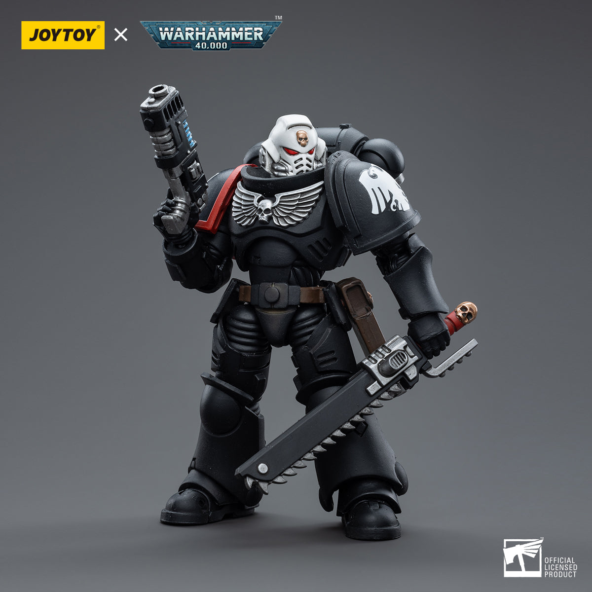 JOYTOY 1/18 Scale Warhammer 40K Raven Guard Intercessors Action Figure Set (4pcs) - Perfect for Collectors, Tabletop Gaming & Display