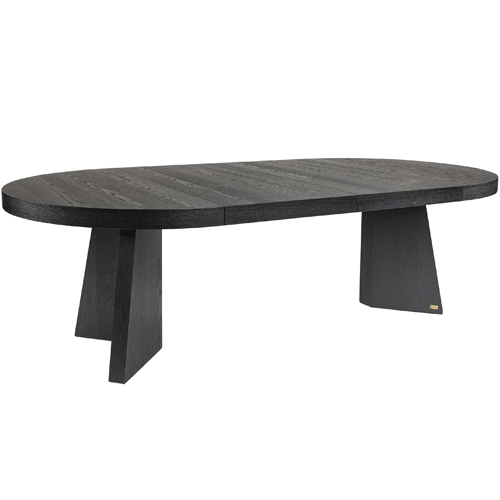 Trent Extension Dining Table - Black | Expandable Modern Dining Table for Small Spaces | Perfect for Apartments, Dining Rooms & Entertaining Guests