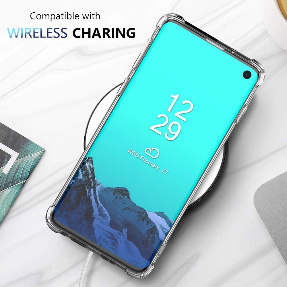Sparkly Glitter Phone Case for Samsung Galaxy S10E - Bling Luxury Protective Cover with Flower & Butterfly Design, Slim Fit Shockproof Bumper for Women & Girls | Perfect for Parties, Daily Use & Gift Giving