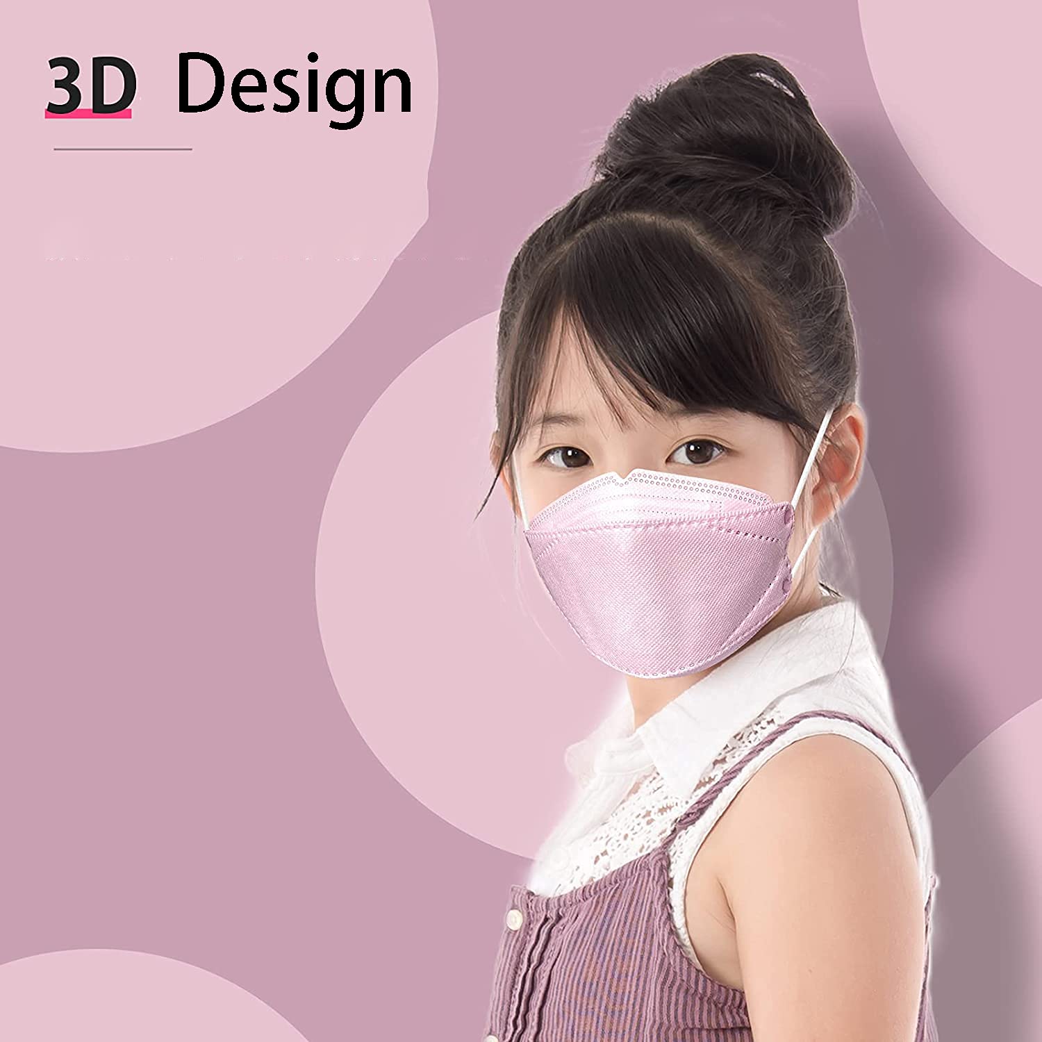 10 Pack Kids Disposable Face Masks - 4-Layer Premium KF94 Protection, Individually Wrapped Colorful Earloop Masks for Children Ages 3-9 - Perfect for School, Travel & Daily Protection