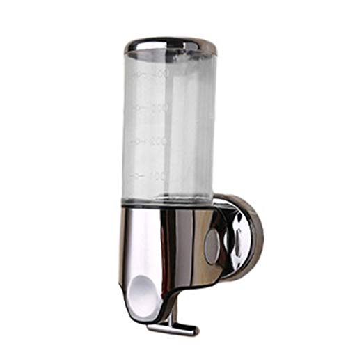 Wall Mounted Soap Dispenser - Transparent Liquid Soap & Shampoo Pump Bottle for Bathroom & Kitchen | Double Hand Design | Ideal for Shower, Sink & Countertop Use