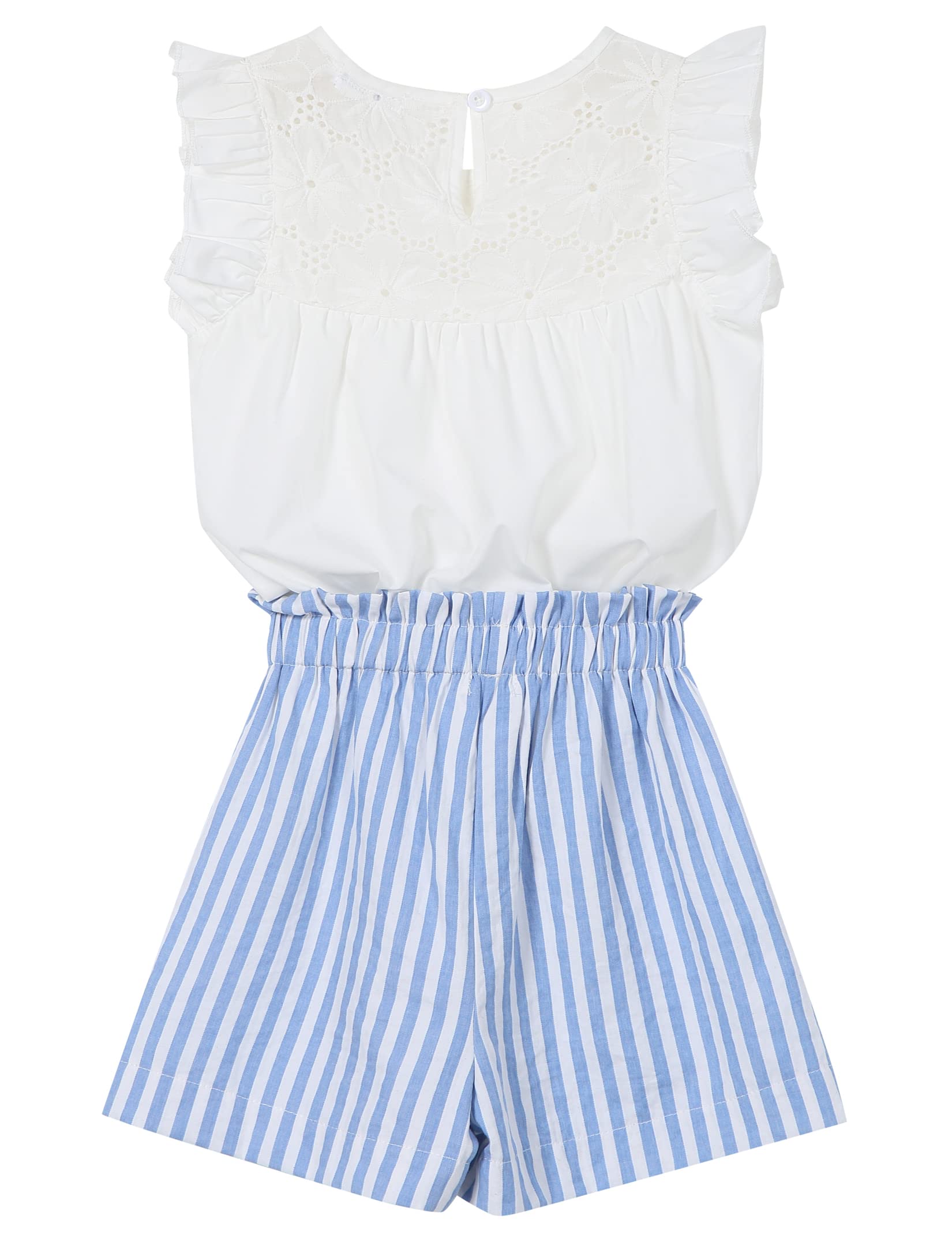 Girls' Summer 2-Piece Outfit Set - Cute Short Sleeve T-Shirt & Comfortable Shorts | Perfect for Playdates, Beach Trips & Summer Activities