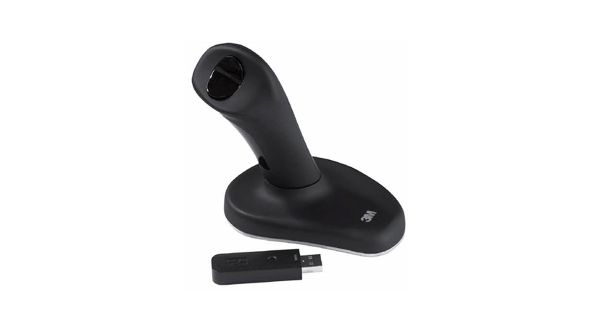 3M Ergonomic Wireless Mouse - Large Size, USB Connectivity, Black (EM550GPL) - Perfect for Office Work, Gaming & Computer Use