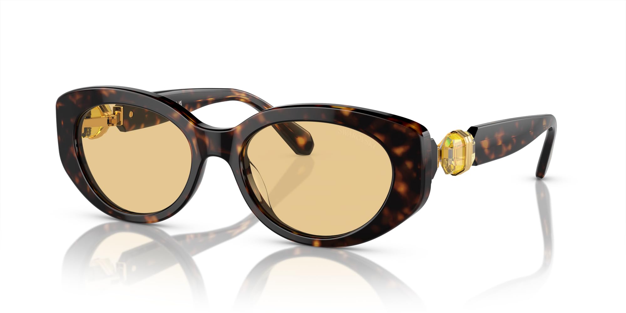 Swarovski Women's Sk6002 Oval Sunglasses - Polarized UV Protection Luxury Fashion Sunglasses for Women | Perfect for Beach, Driving & Outdoor Activities