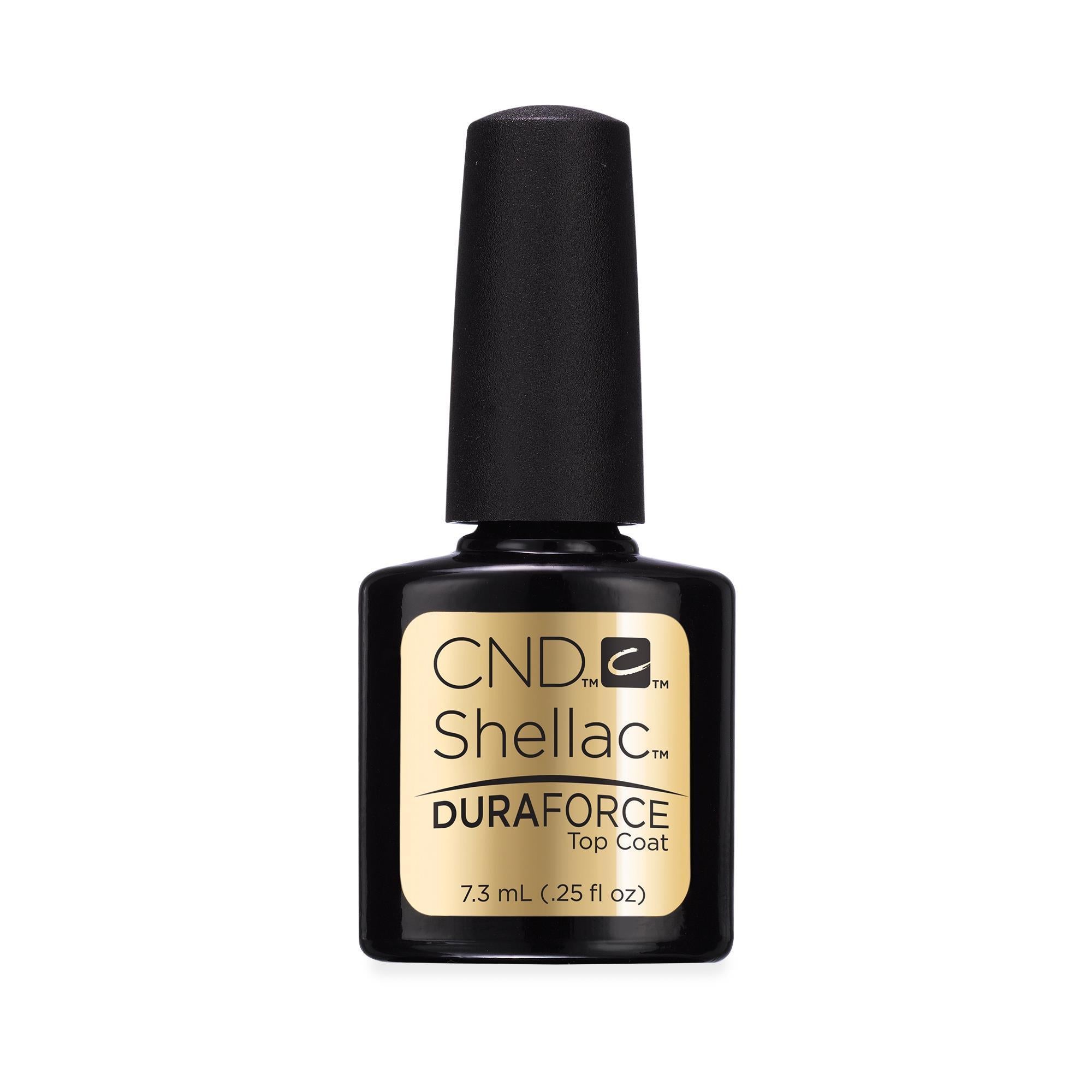 CND Shellac Nail Polish - Long-Lasting Duraforce Top Coat for Gel Manicures - Perfect for Salon & Home Nail Care