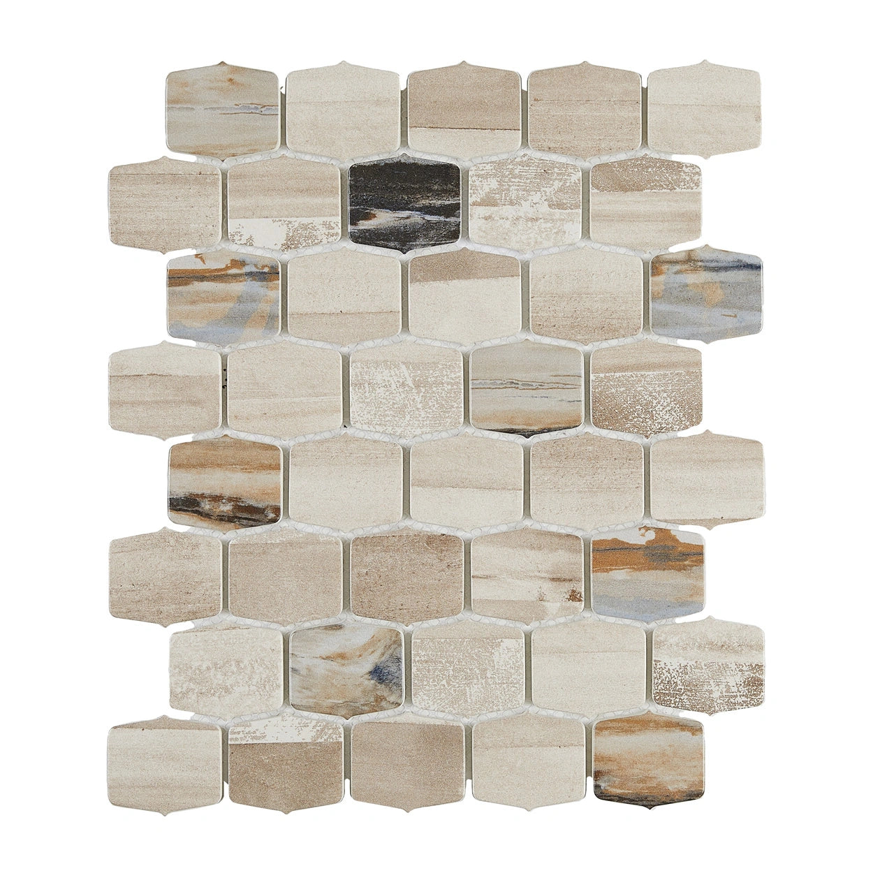 Seascape Glass Lantern Mosaic Tiles - Coastal Inspired Elegance for Home Decor, Bathroom & Kitchen Backsplash - Perfect for Beach House, Coastal Theme Decorations