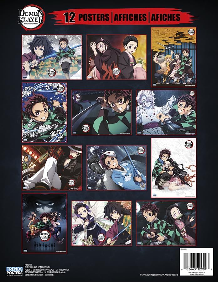 Trends International Demon Slayer Anime Poster Book - Premium Wall Art for Home, Office & Game Room Decor