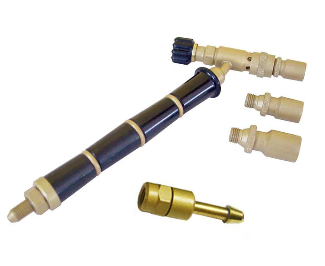 JSP ORCA Torch Handle with 3 Interchangeable Tips - Empty Butane Refillable for Welding, Soldering & DIY Projects - Perfect for Jewelry Making, Plumbing and Home Repairs