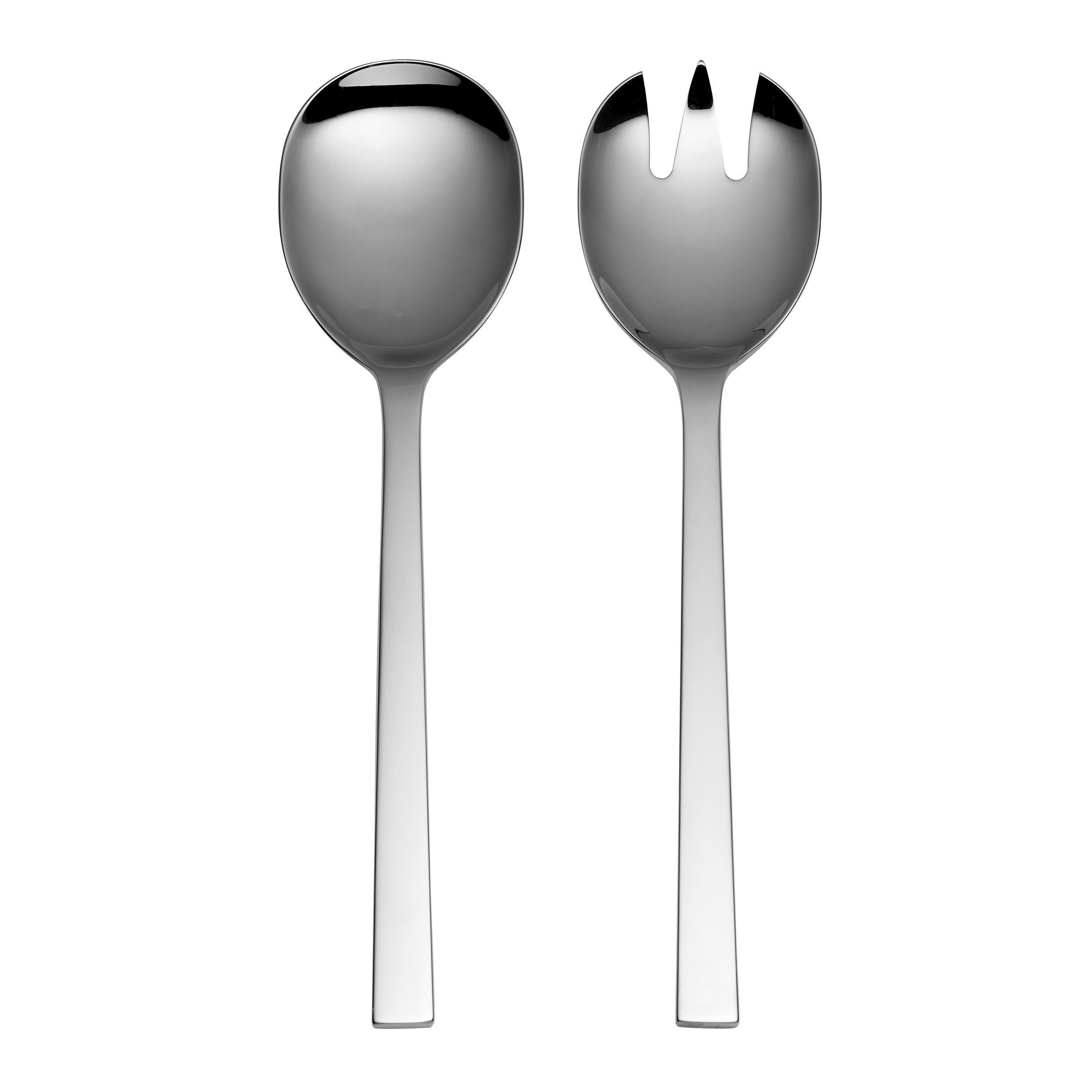 Premium Stainless Steel Salad Servers Set - 2 Piece Elegant Salad Tongs & Spoon for Serving - Perfect for Dinner Parties, BBQs, and Healthy Meal Prep