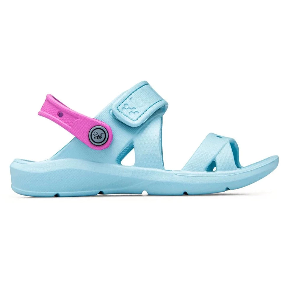 Joybees Kids' Adventure Sandals - Sky Blue & Orchid Color - Lightweight & Durable for Outdoor Play, Beach, Park & Summer Activities