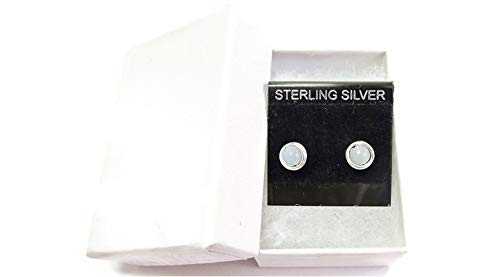Angelite and Sterling Silver Post Earrings for Women - Dainty Healing Crystal Studs for Everyday Wear, Gift, Meditation & Spiritual Jewelry