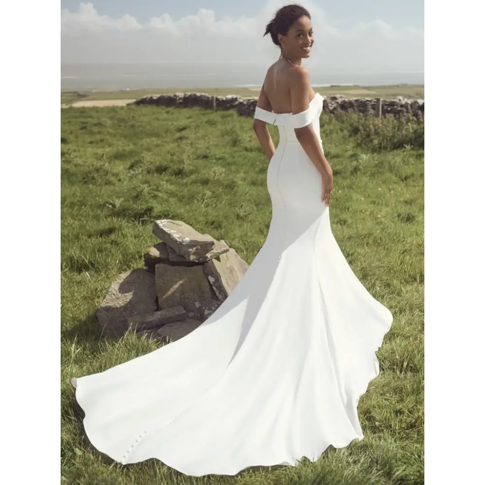 Rebecca Ingram Moriah Wedding Dress - Elegant Lace A-Line Gown for Brides, Church Ceremonies & Formal Events