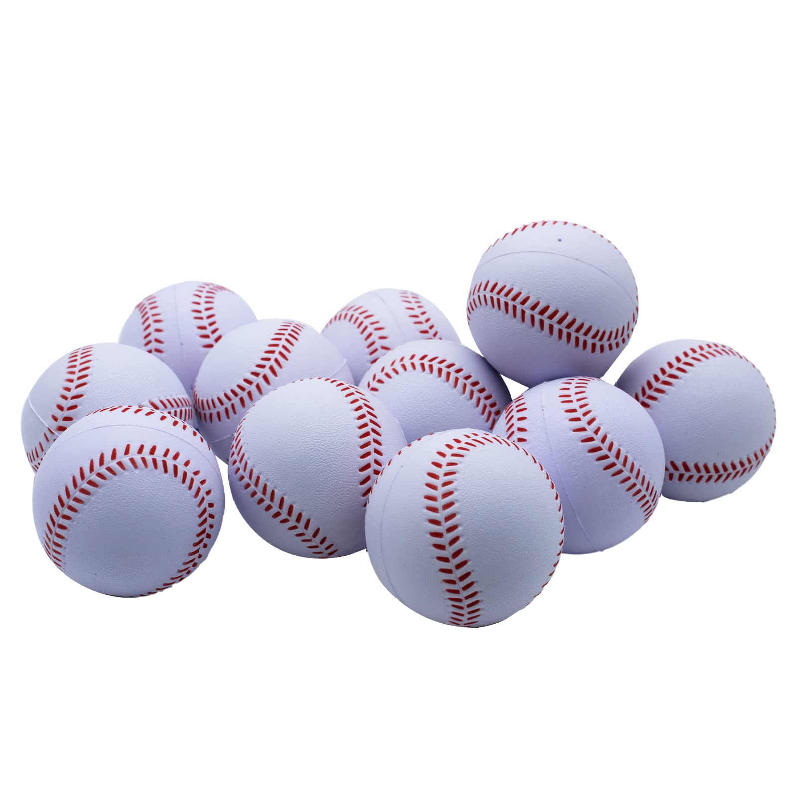 MagicOrange Foam Baseballs 12-Pack – Soft Practice Training Balls for Batting, Fielding & Pitching | Unmarked for Safe Toss & Hitting Drills | Perfect for Backyard, Little League & Baseball Training
