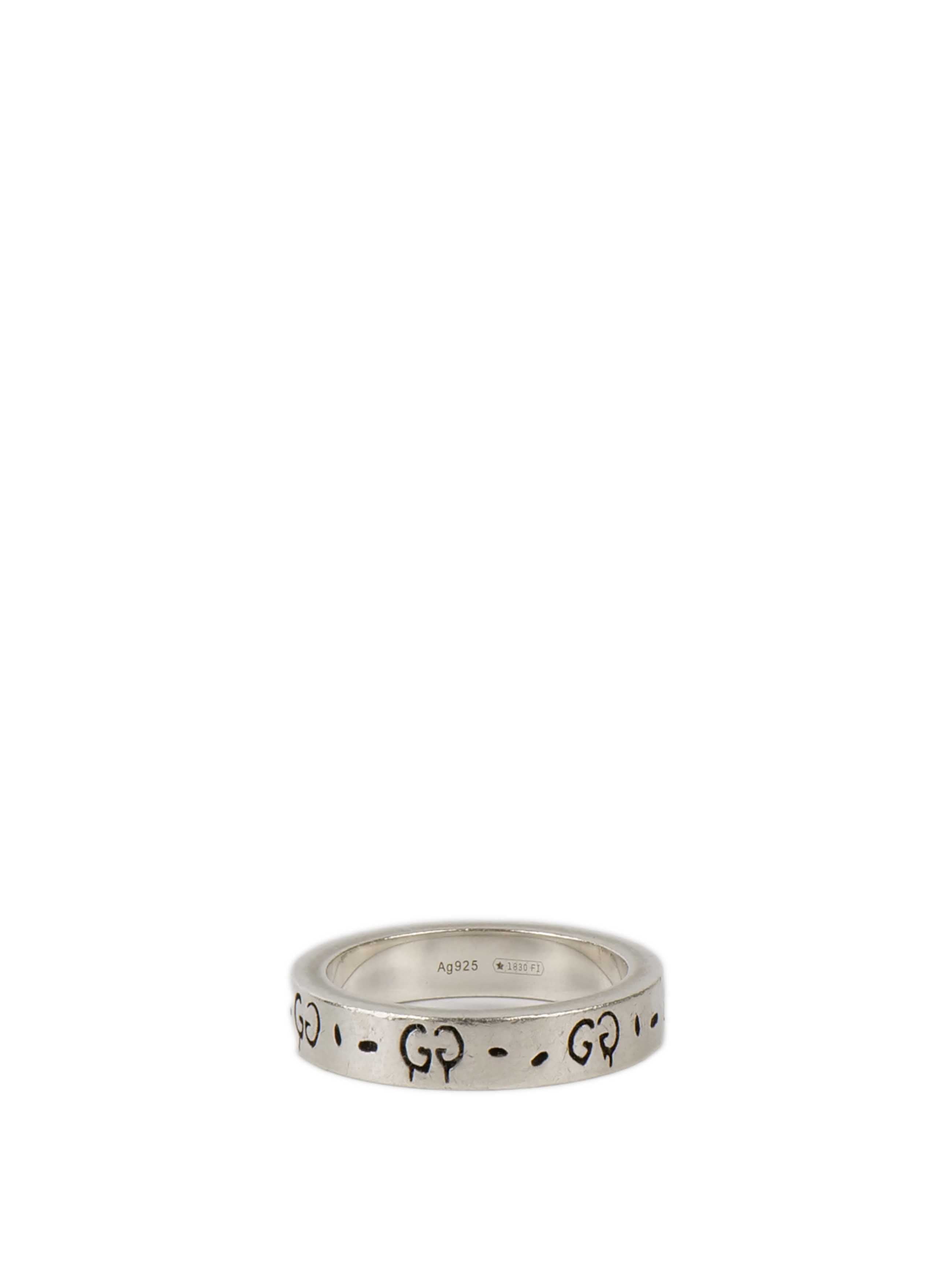 Gucci Guccighost Silver Ring for Women & Men - Vintage Ghost Motif Jewelry for Casual & Party Wear