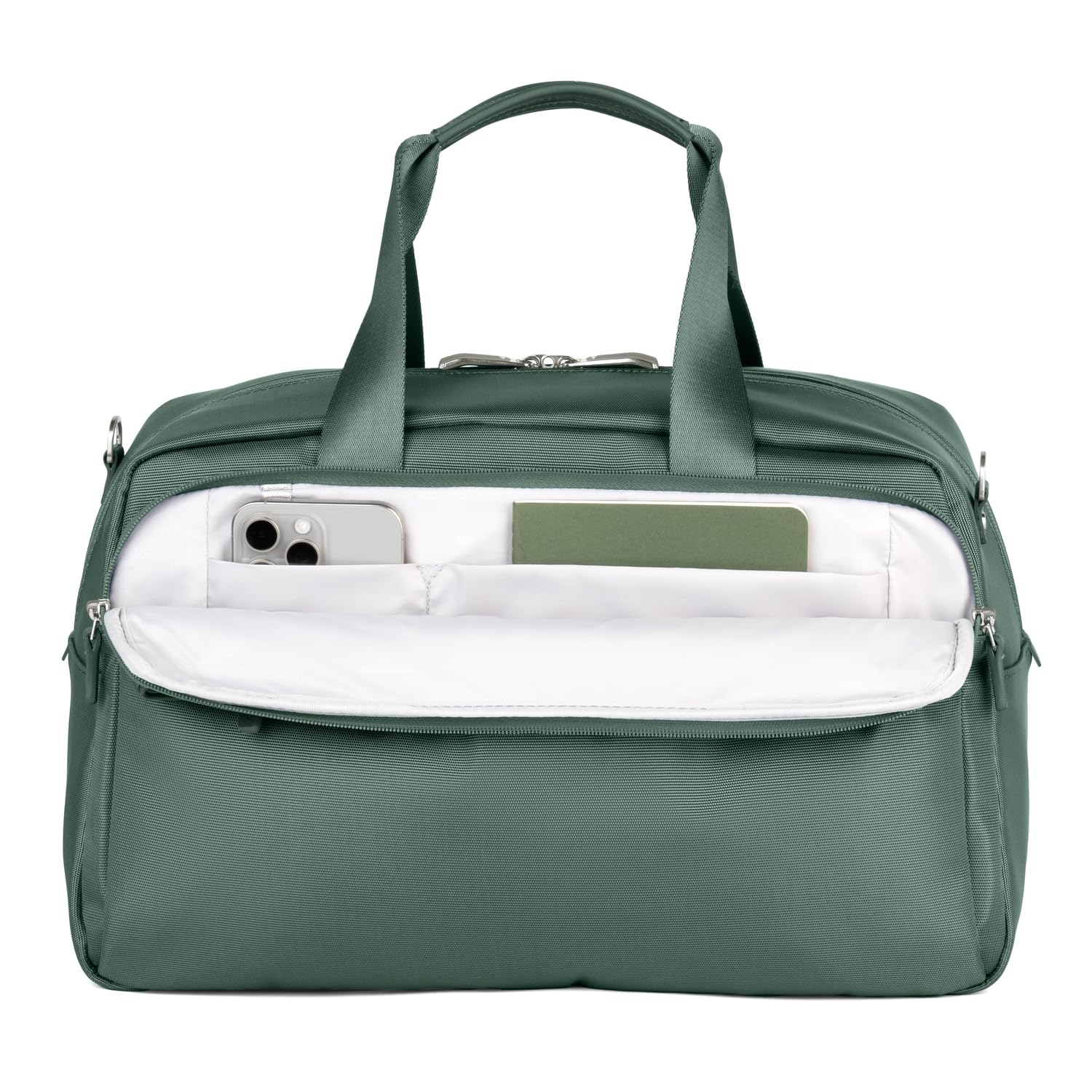 Travelpro VersaPack+ Lightweight Underseat Travel Tote Bag for Men & Women - 16.25 Inch Carry-On Luggage, Desert Sage Green - Perfect for Airplane, Business Trips & Weekend Getaways