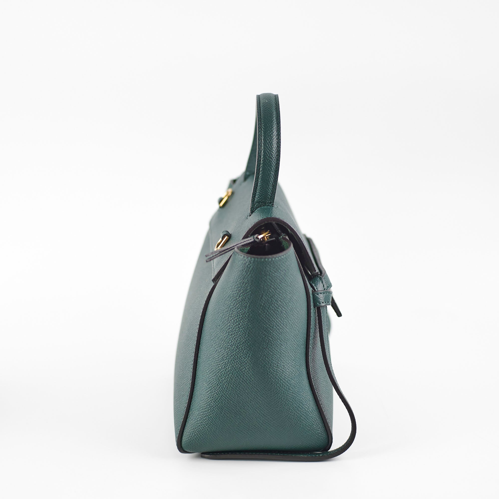 Celine Nano Belt Bag in Dark Green | Genuine Leather Crossbody Bag for Women | Perfect for Work, Travel & Everyday Use