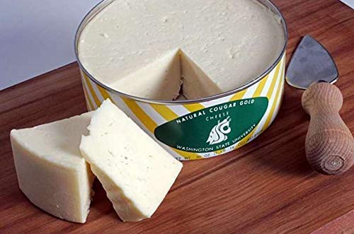 WSU Creamery Wazzu Cougar Gold Sharp White Cheddar Cheese - 30oz Can (3-Pack) | Premium Aged Cheese for Charcuterie Boards, Gifts & Gourmet Cooking