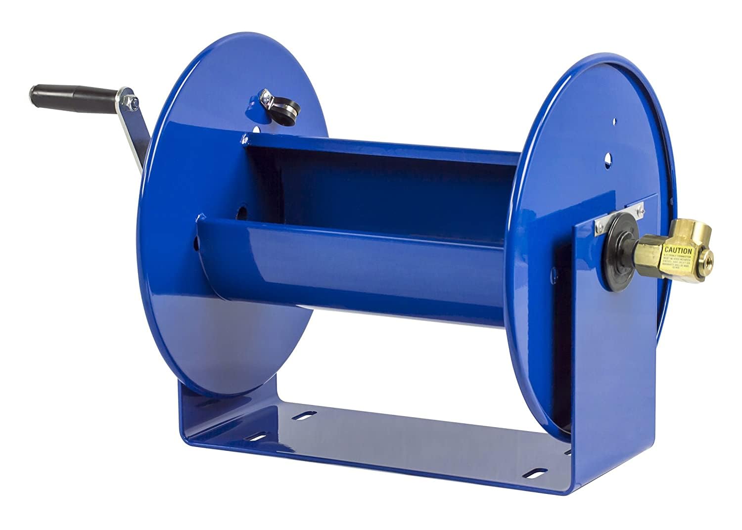 Compact Manual Crank Steel Hose Reel by Coxreels - 112-4-75 Model - 4,000 PSI Capacity - Holds ½” x 75' Hose - Ideal for Air Compressor, Garden, Pressure Washer & Electric Hoses (Hose Not Included) - Made in USA - Perfect for Home, Workshop & Industrial Use
