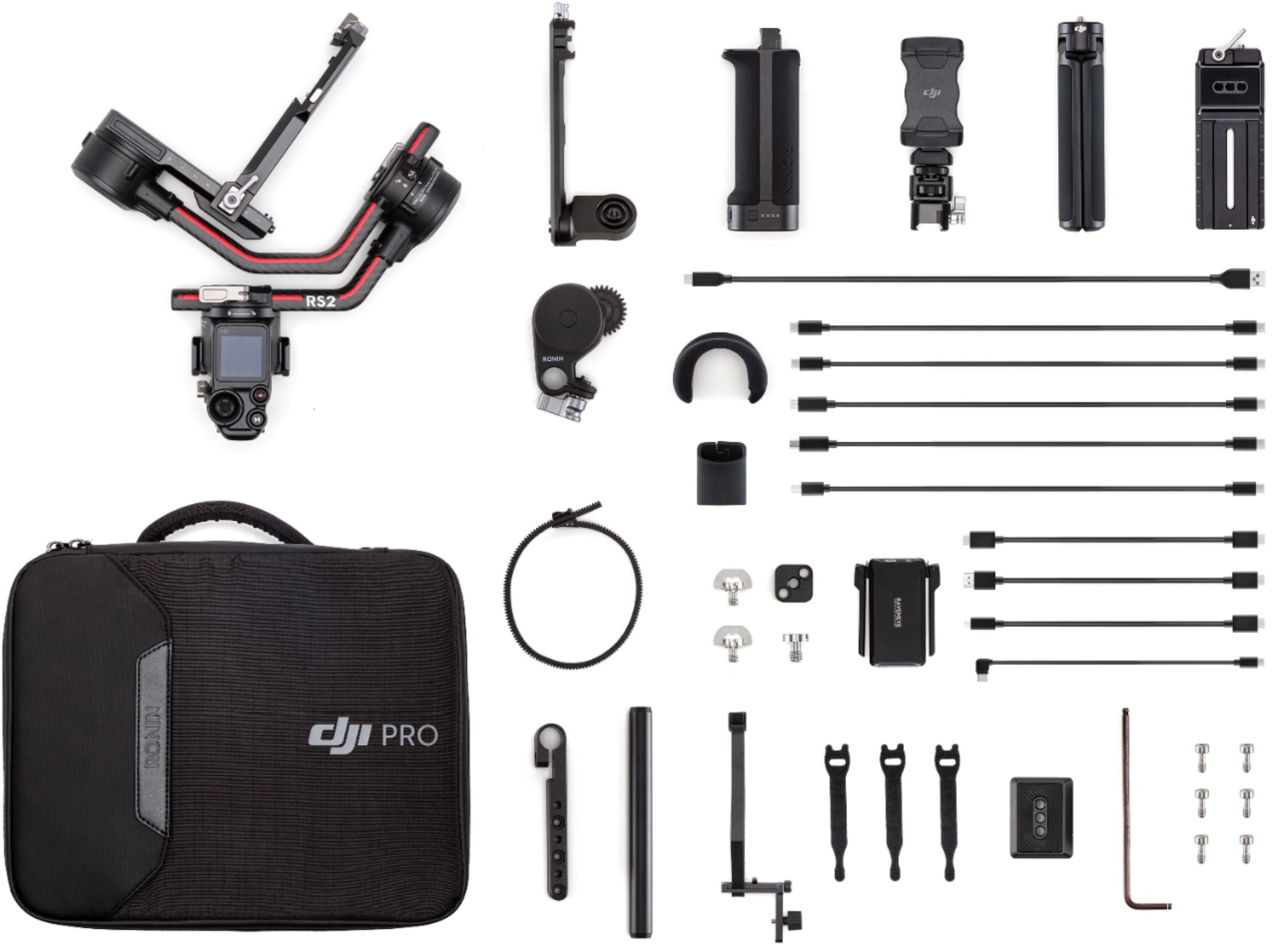DJI RS 2 Pro Combo Stabilizer Gimbal - Certified Refurbished for Mirrorless & DSLR Cameras - Perfect for Vlogging, Filmmaking & Professional Video Production
