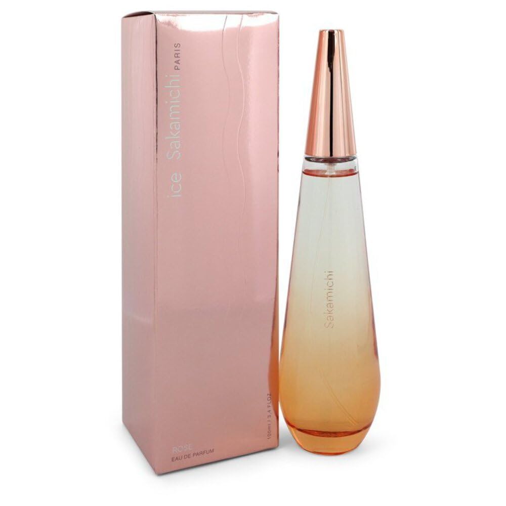 Sakamichi Ice Rose Eau De Parfum for Women - 3.4 oz Floral Fragrance Spray | Perfect for Date Night, Office Wear & Special Occasions