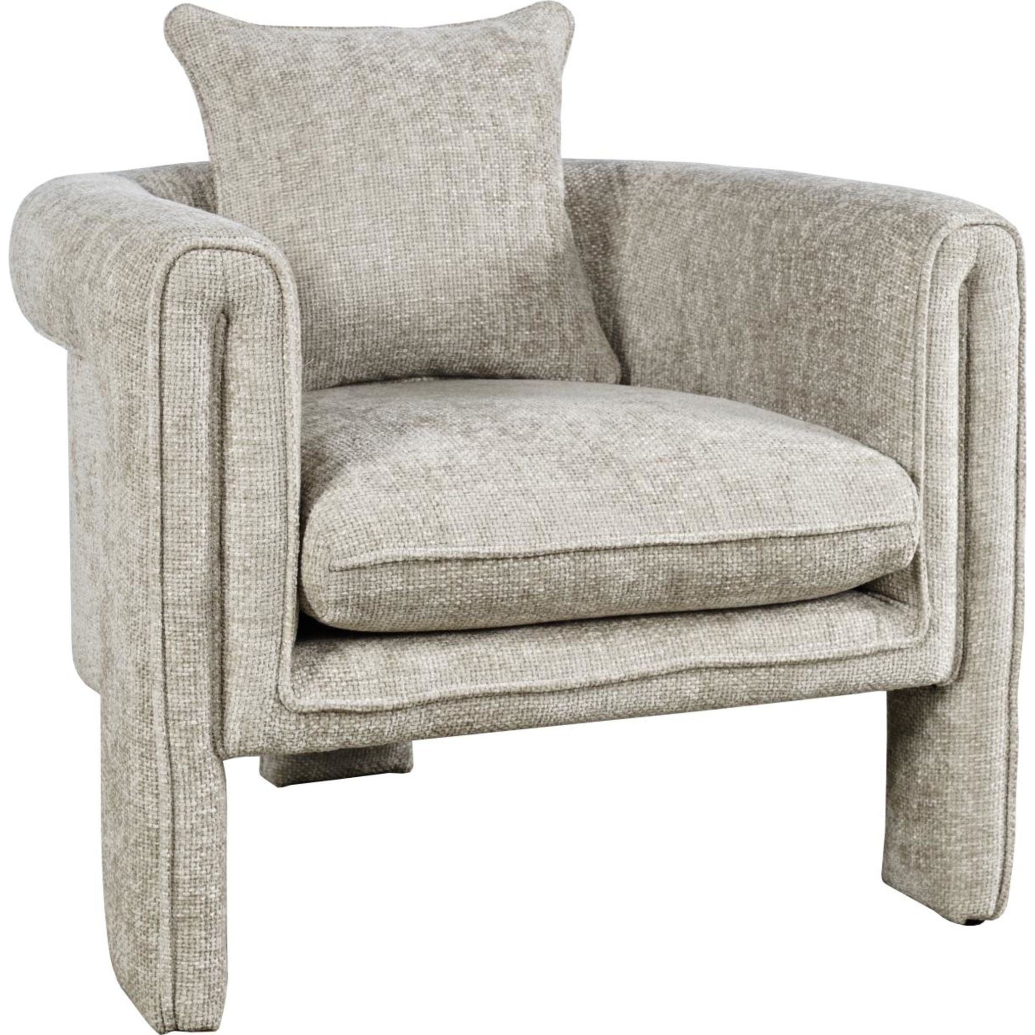 Adley Accent Chair - Modern Upholstered Living Room Chair with Solid Wood Legs | Perfect for Home Office, Bedroom, or Reading Nook