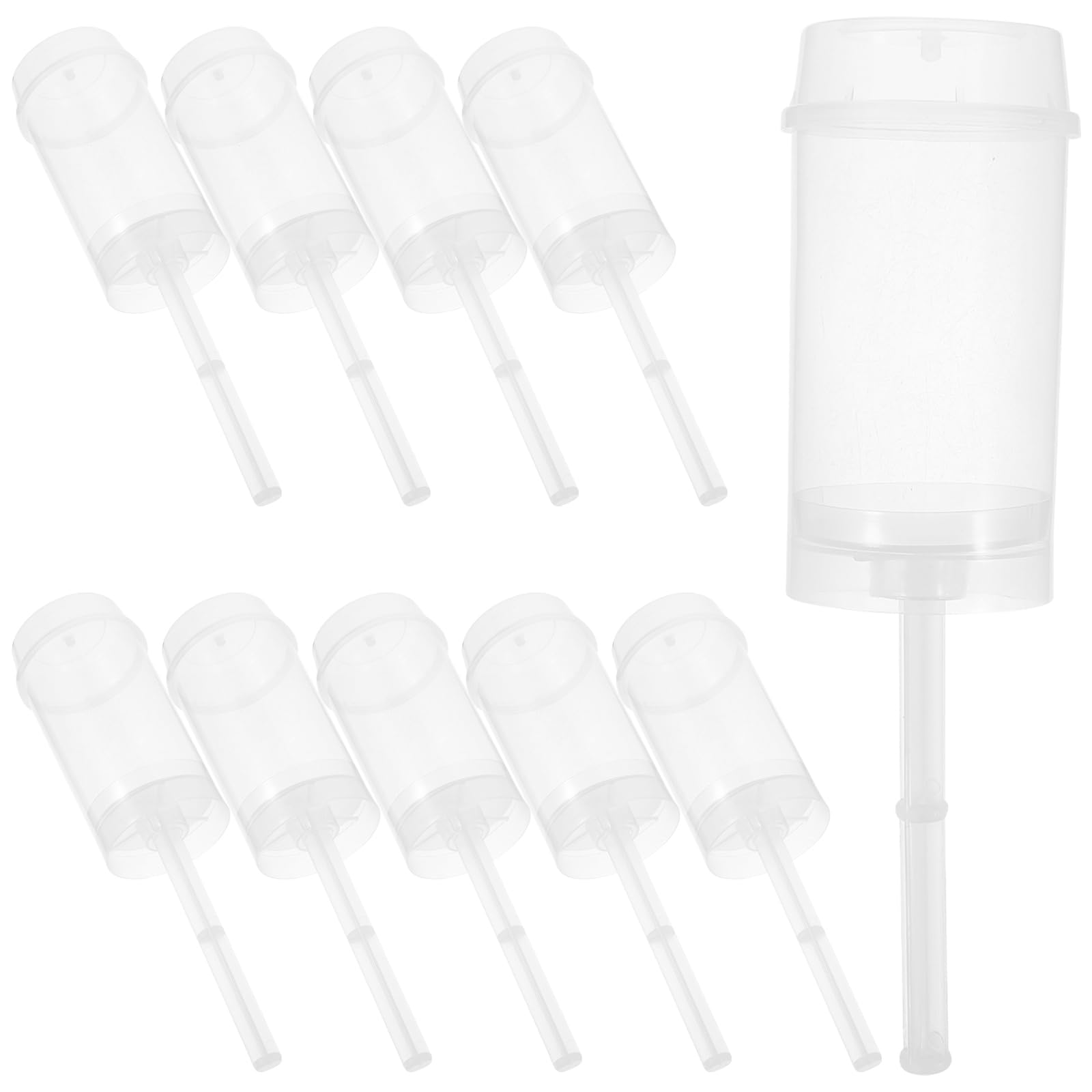 DOITOOL 50PCS Reusable Cake Push Pop Containers with Lids - Dessert Shooter Cups for Cake, Ice Cream, Jelly, Candy | Perfect for Birthday Parties, Baby Showers & Wedding Dessert Displays