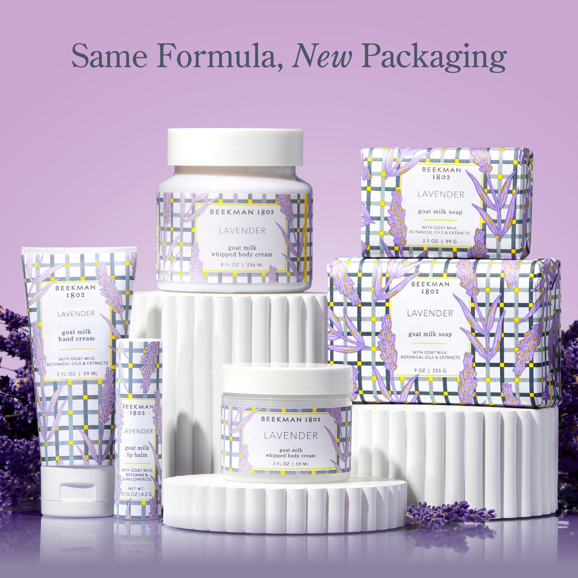 Organic Lavender Hand Cream Set of 2 - Moisturizing & Soothing Dry Skin - Perfect for Gift, Travel & Daily Hand Care
