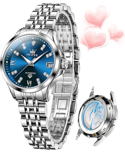 L9801: Silver band & Blue dial