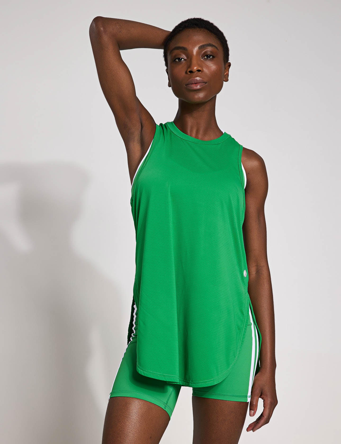 Zela Women's Tank Top - Soft Breathable Stretch Fit Casual Sleeveless Shirt in Kelly Green | Perfect for Yoga, Gym, Beach & Summer Outfits
