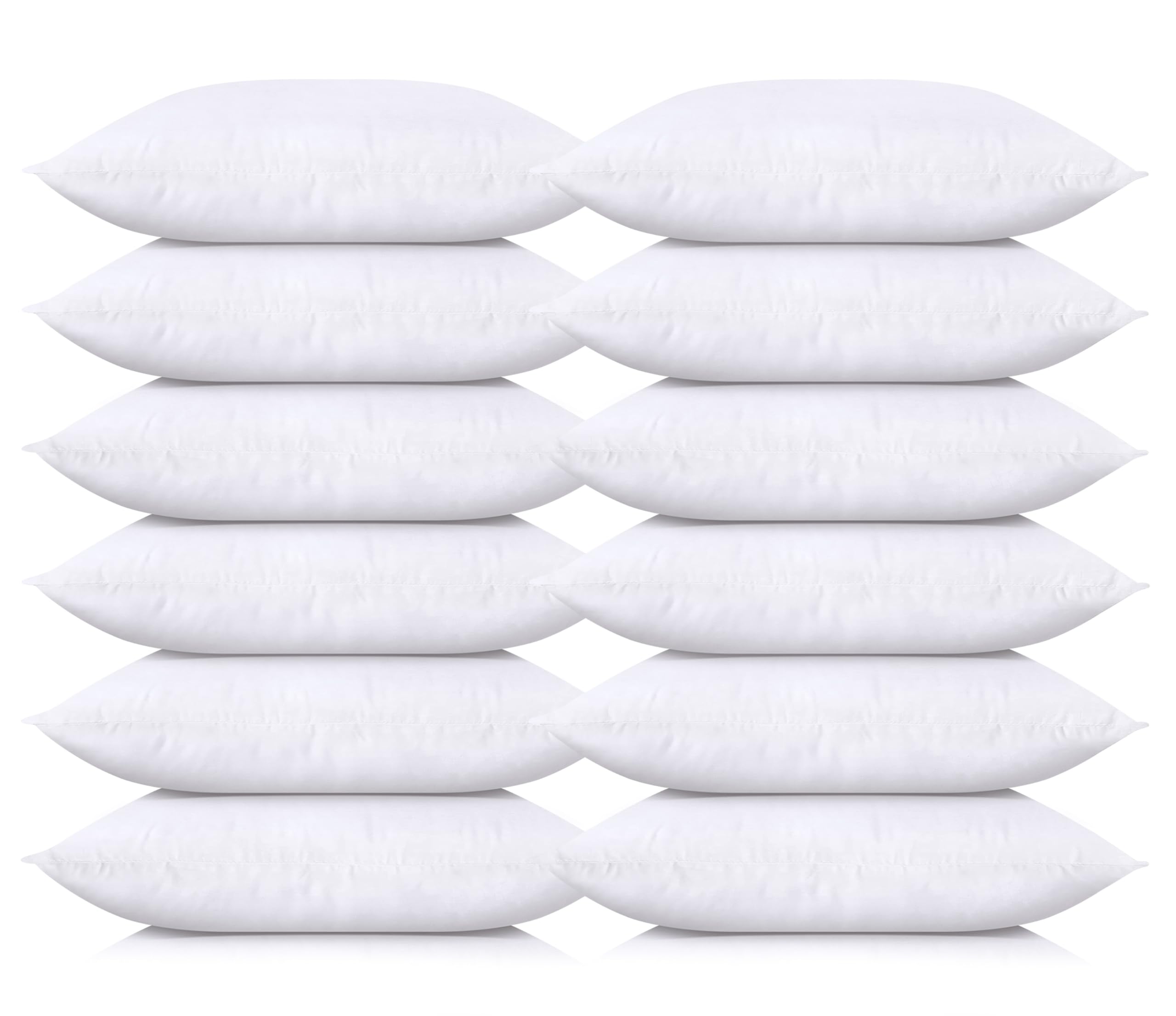 Utopia Bedding 24-Pack White Decorative Throw Pillows 17x17 Inches - Soft Couch, Sofa & Bed Accent Pillows for Living Room, Bedroom & Home Decor