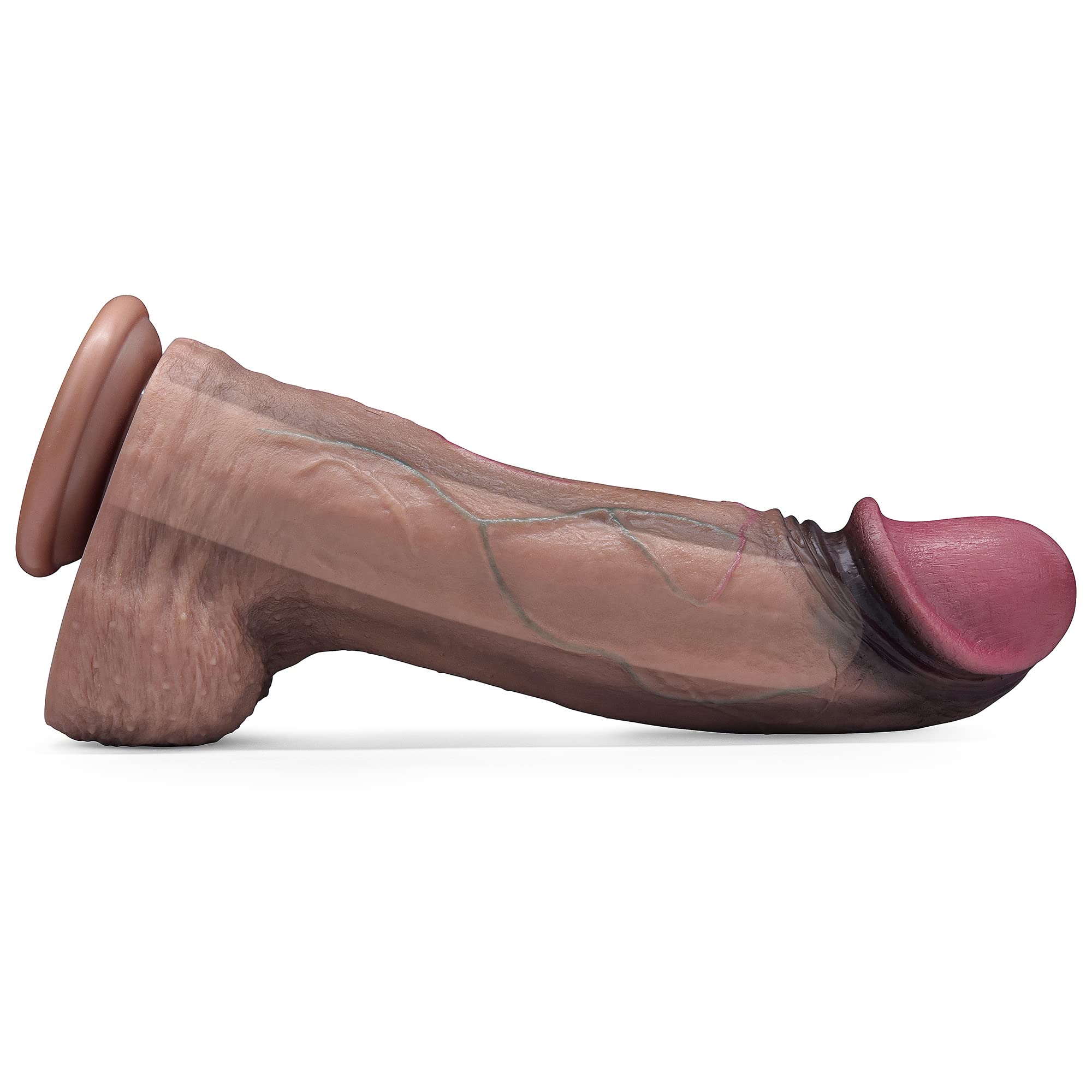 13 Inch Realistic Monster Dildo - Extra Large Dual Density Silicone Anal Toy for Adults | 3