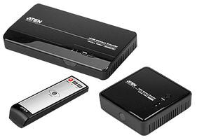 Aten VE809 2x1 HDMI Wireless Extender - 4K Ultra HD Video & Audio Transmission for Home Theater, Gaming, and Conference Room Setup