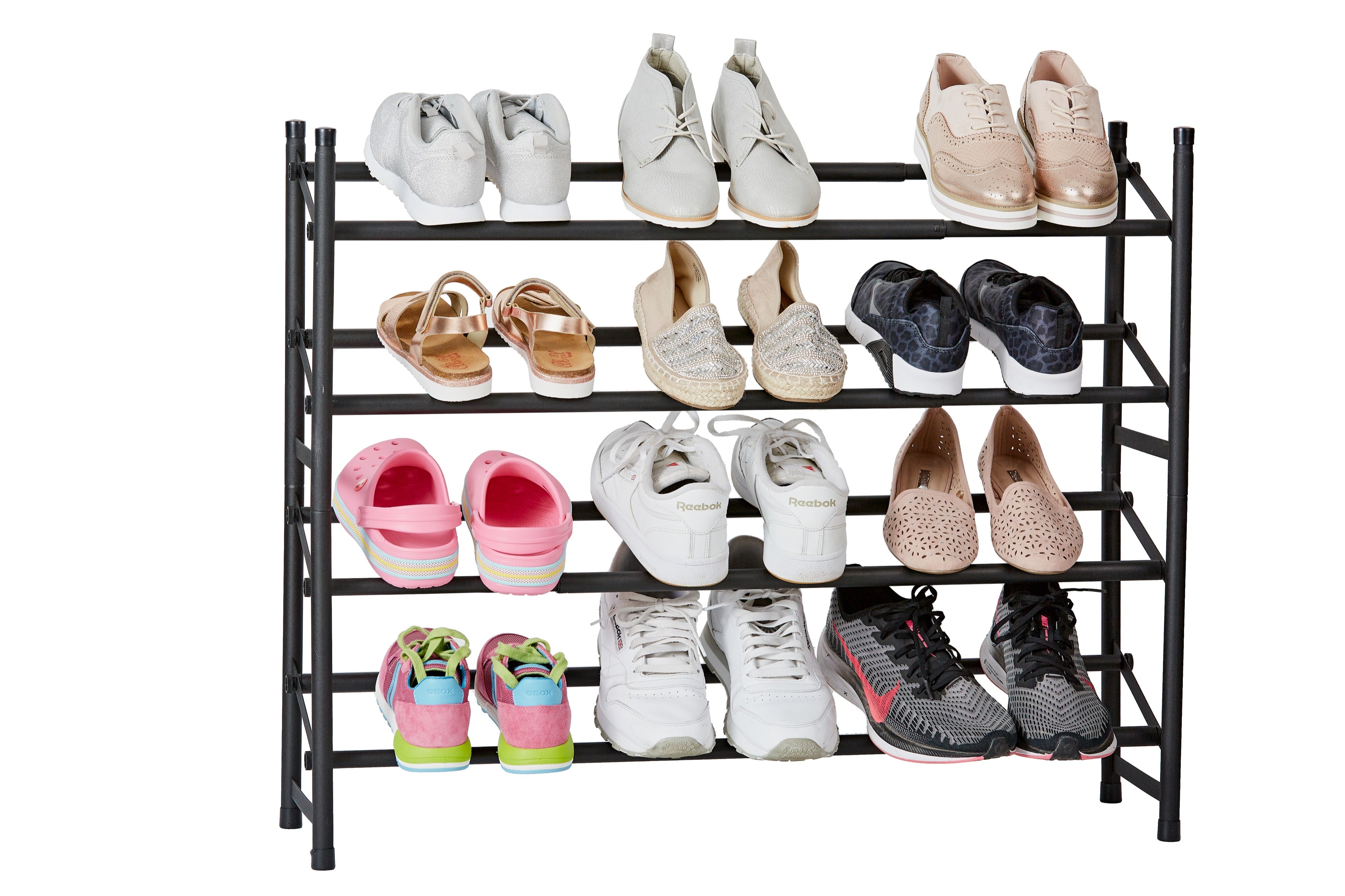 Expandable Shoe Rack for Closet - Space Saving Shoe Organizer with Multiple Size Options | Perfect for Bedroom, Entryway & Small Spaces