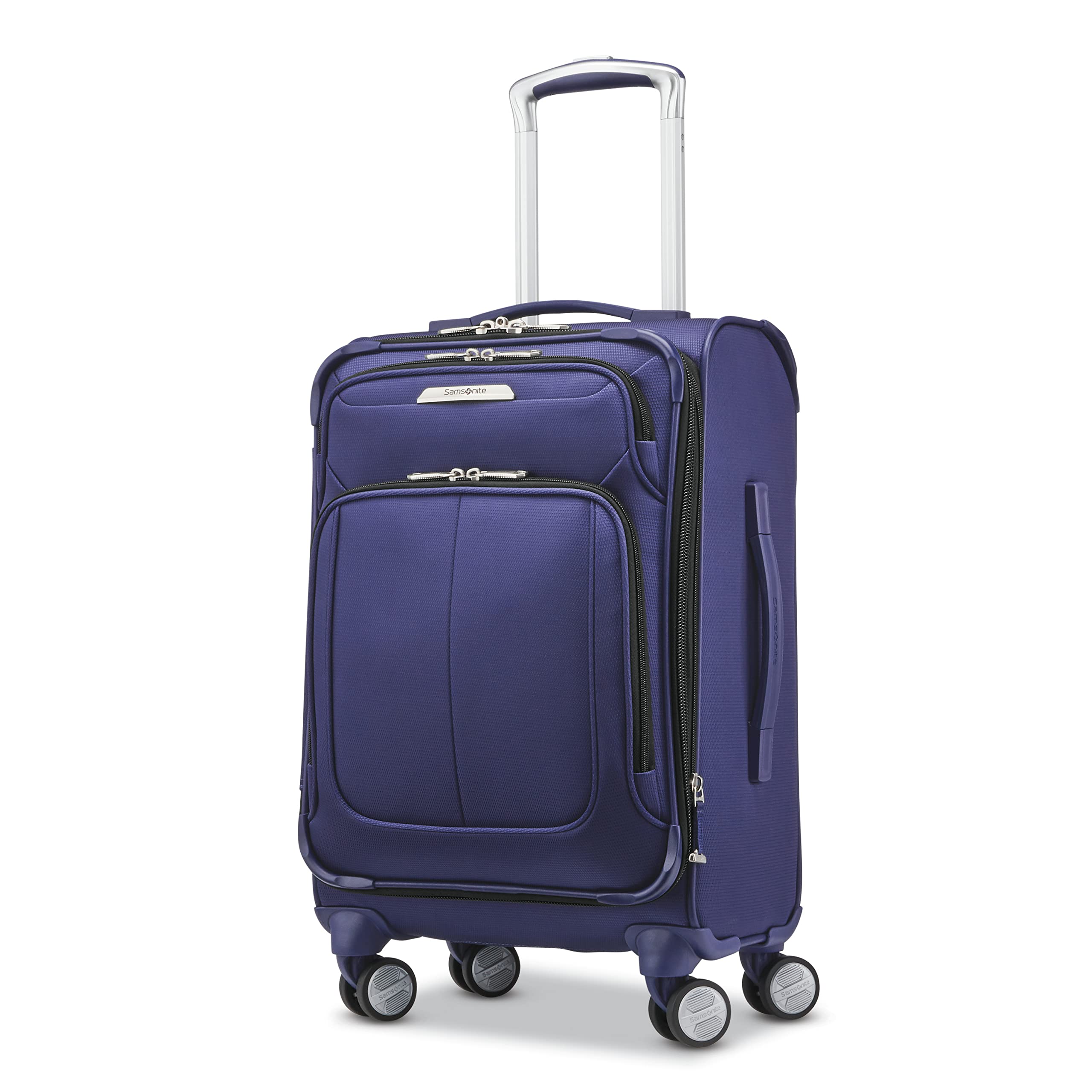 Samsonite Solyte DLX Softside Expandable Luggage Set with 360° Spinner Wheels, 3-Piece (20/25/29 Inch) - Lightweight Durable Suitcase for Travel, Iris Blue | Perfect for Business Trips, Vacations & Family Getaways