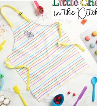 Little Chef Kids Apron - Adjustable Cooking Apron for Children, Perfect for Baking, Cooking & Pretend Play - Ideal Gift for Young Chefs & Kitchen Helpers